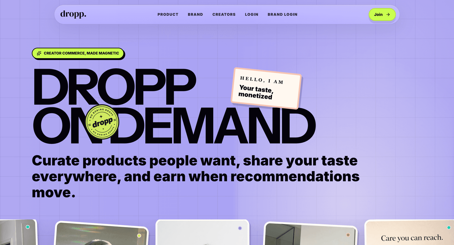 Dropp | Curate, Share & Earn image 1