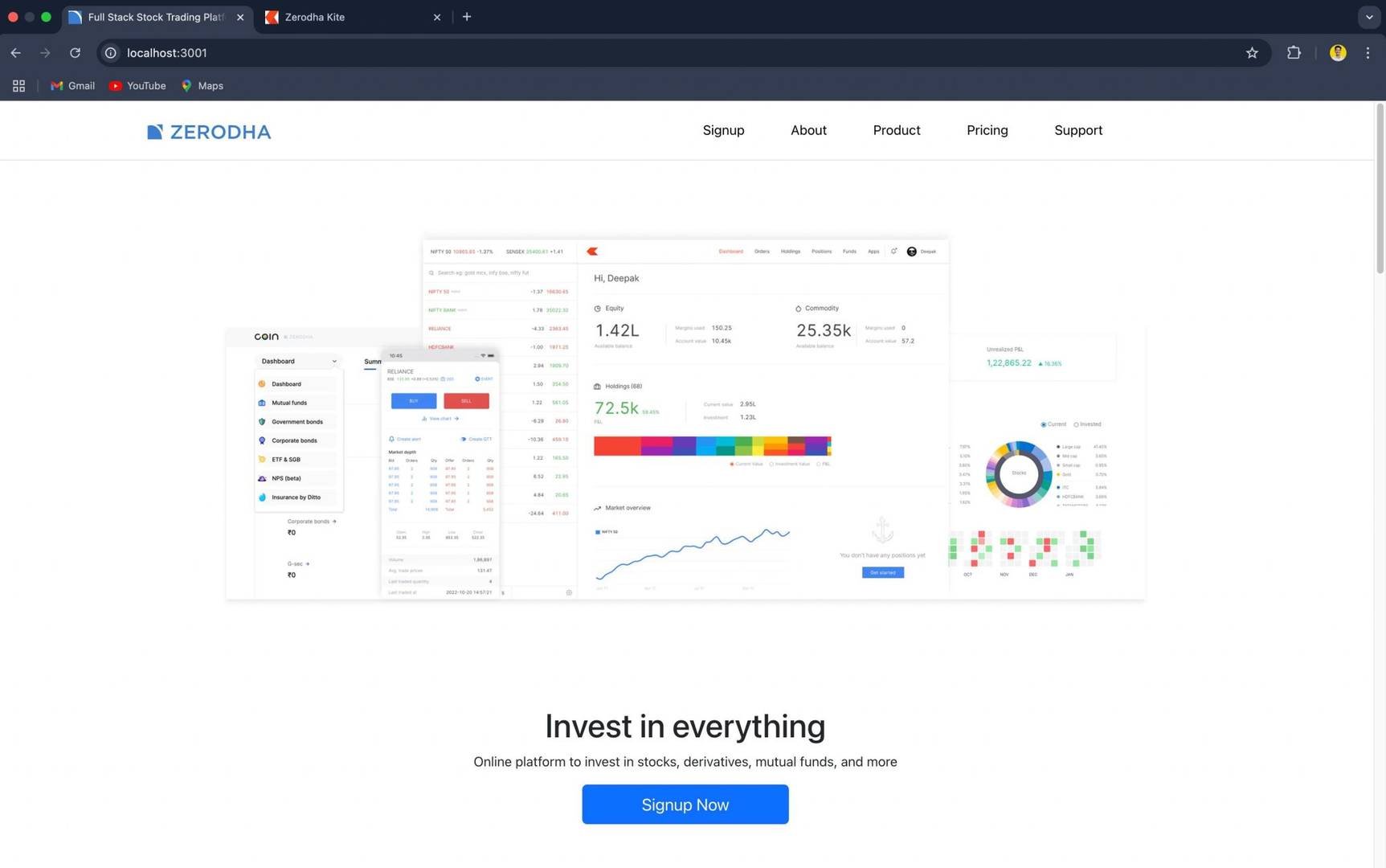 Full-Stack Stock Trading Platform image 1
