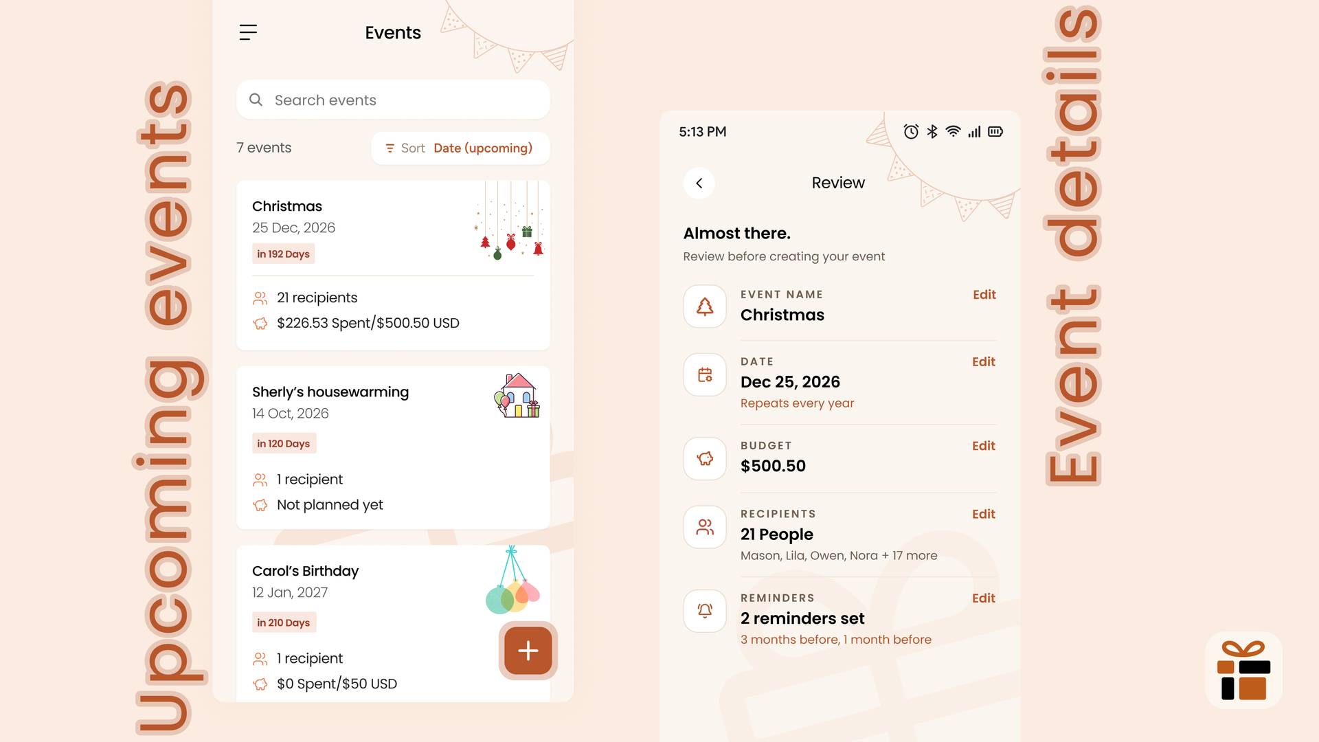 GiftNova - Gift Tracker image 2