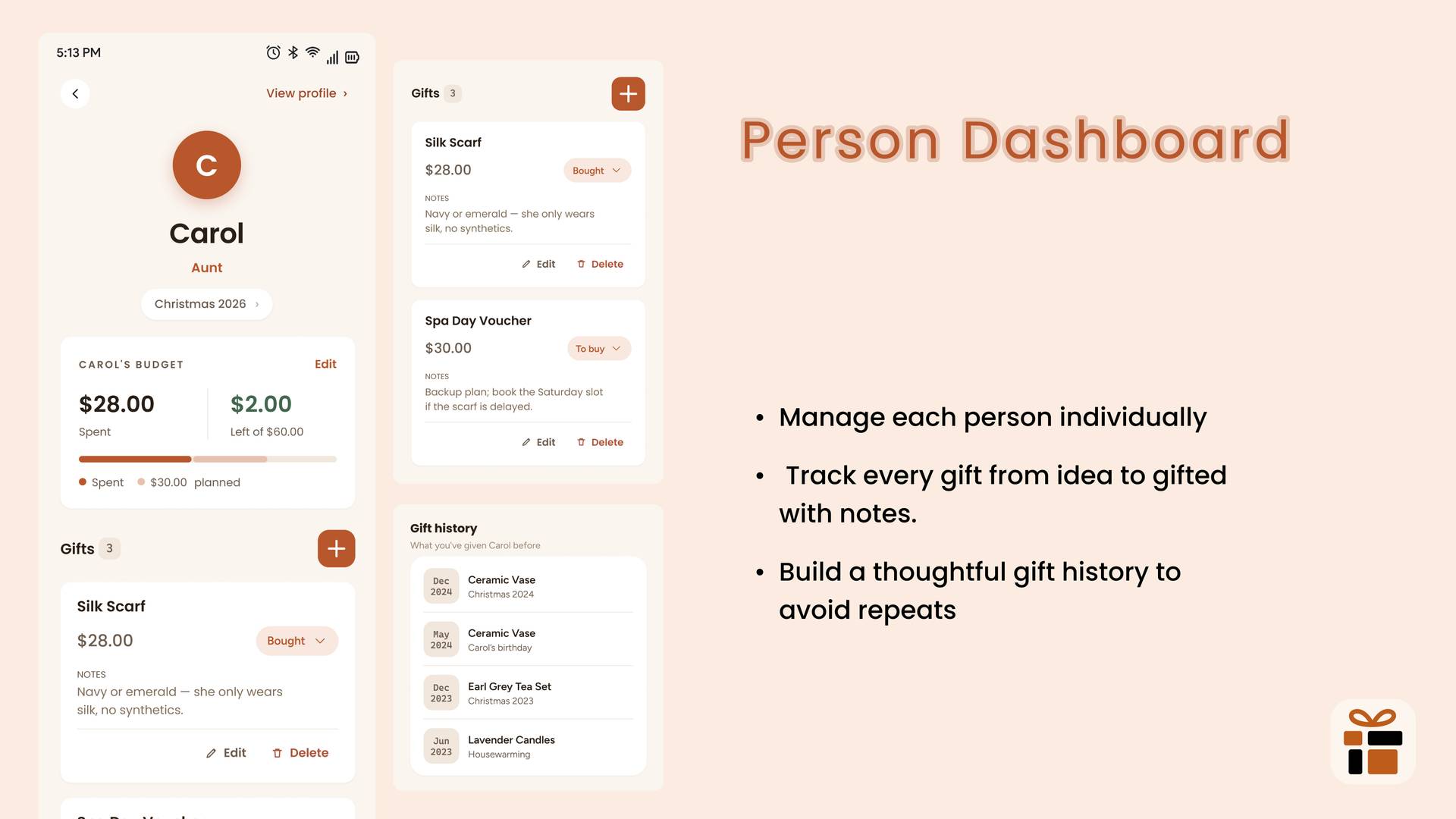 GiftNova - Gift Tracker image 4