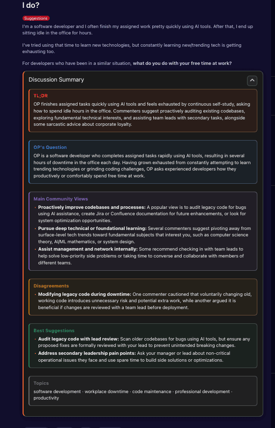 ThreadSkim — Summarize Reddit discussions image 3
