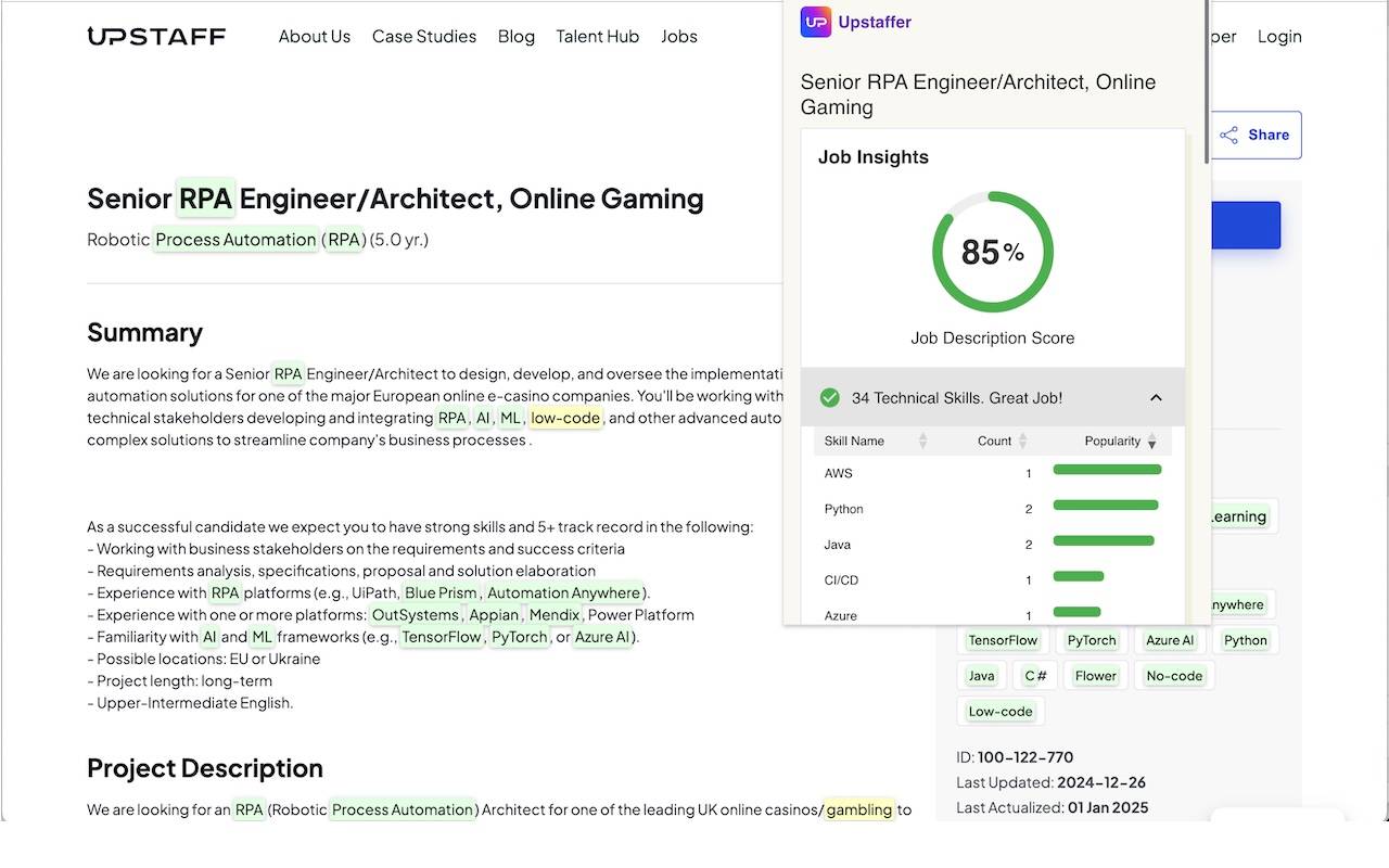 Job Description - Google Chrome Extension image 3