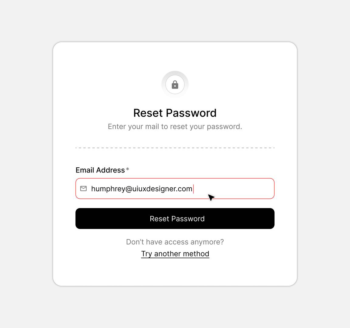 Reset Password UI Design image 2