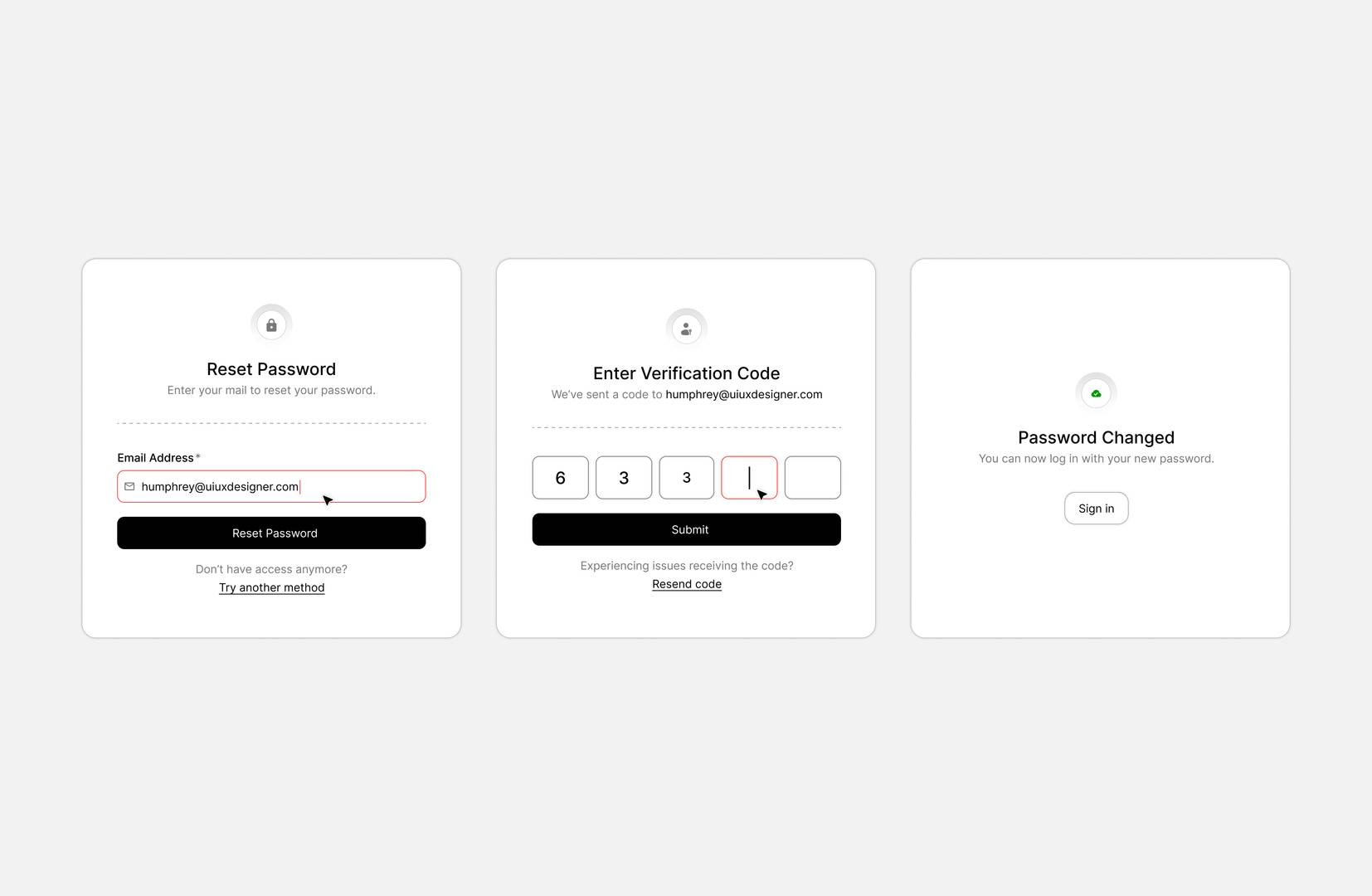 Reset Password UI Design image 1