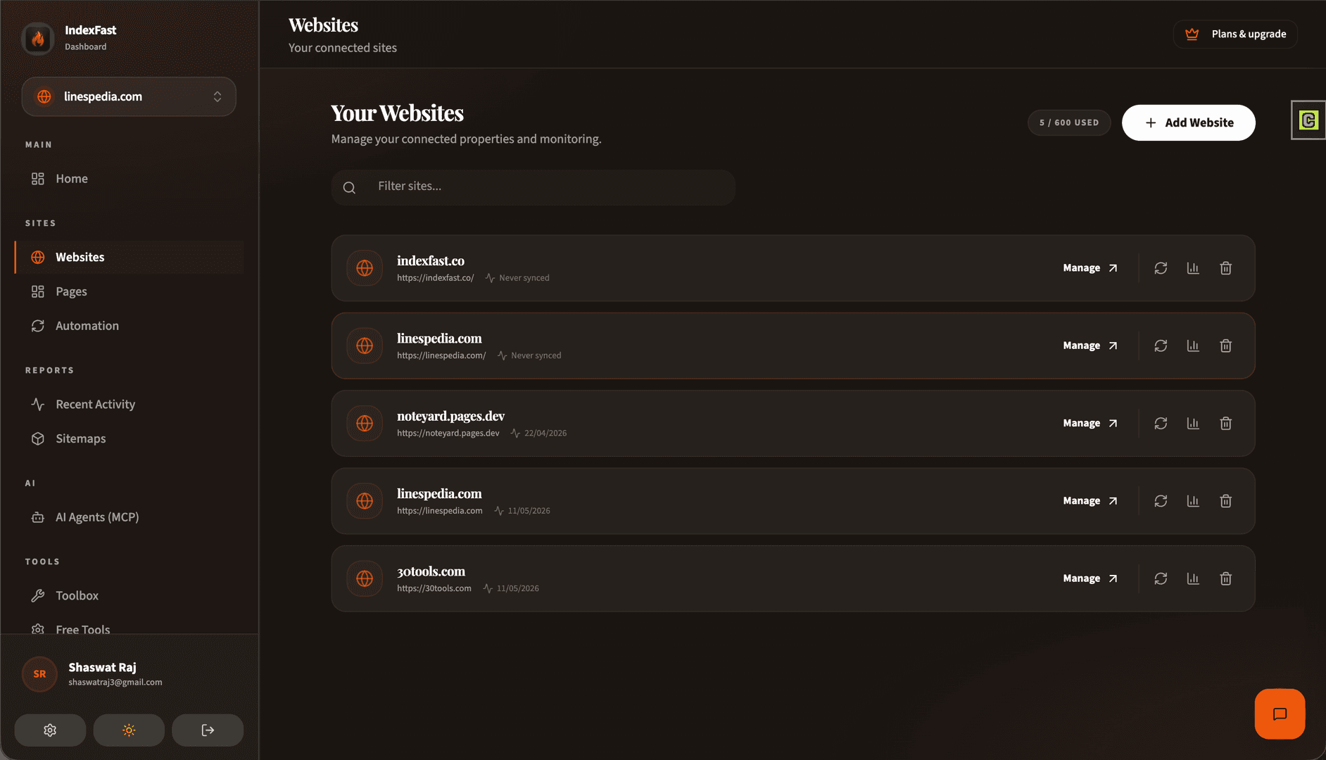 IndexFast - Index your website from AI IDE image 4