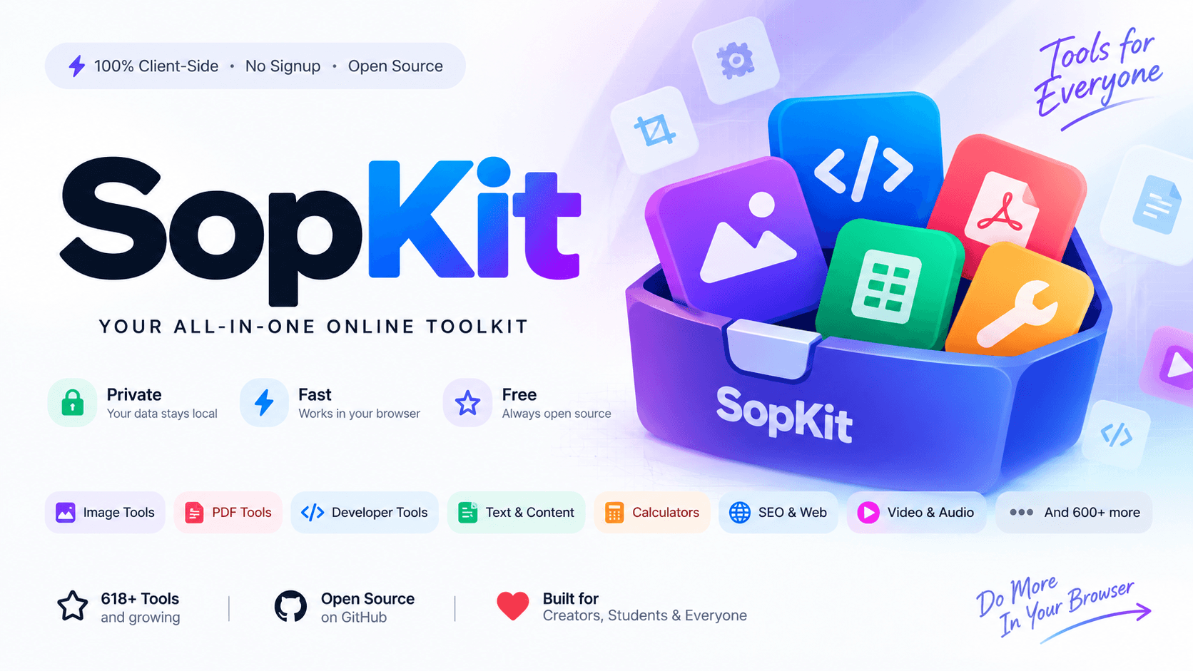 SopKit — 625+ Free Online Tools Privacy image 1