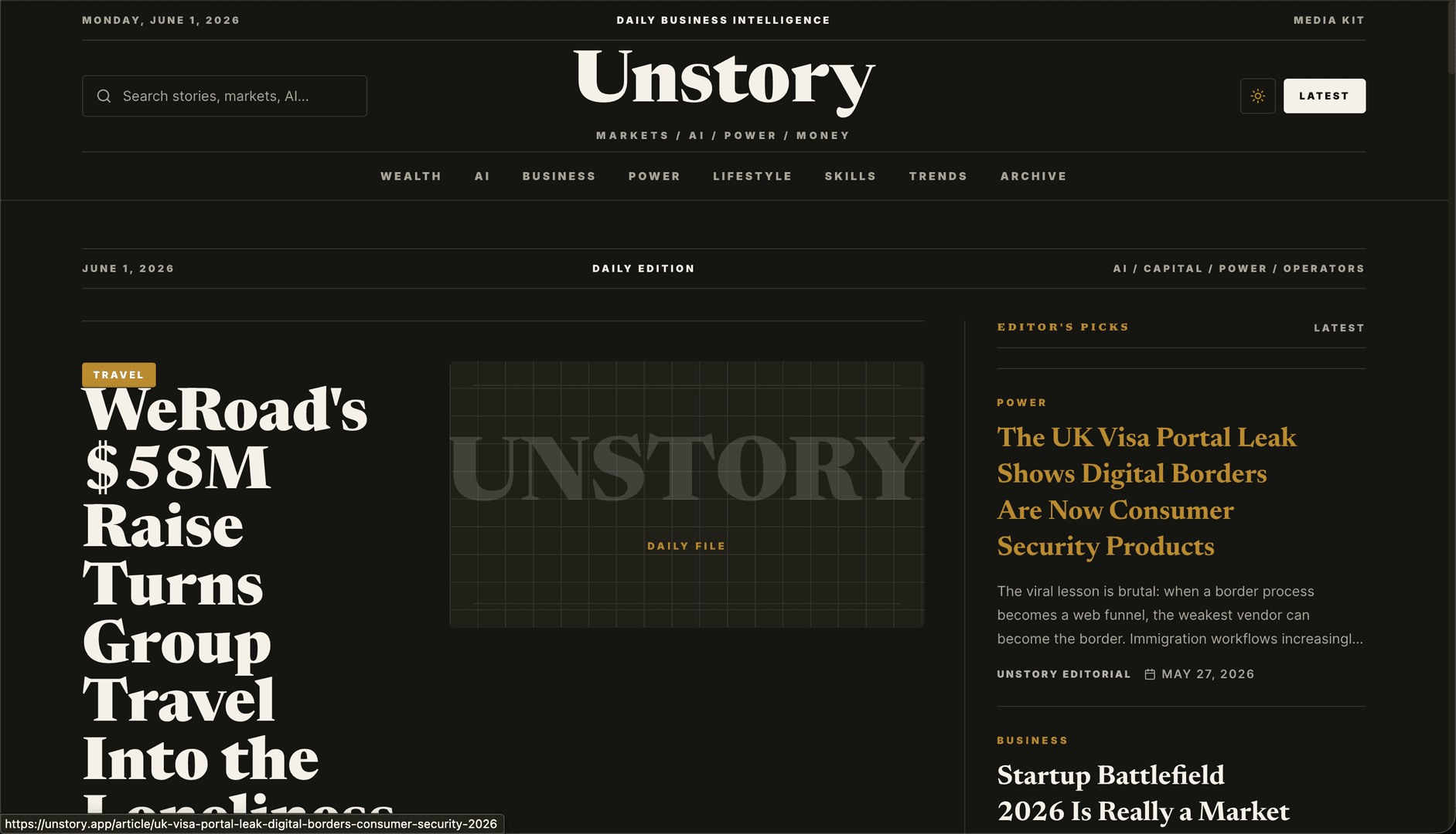 Unstory: Strategic Intelligence for Investors image 4