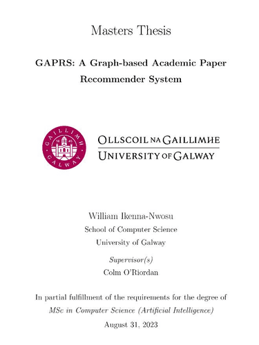 Masters Thesis: GAPRS