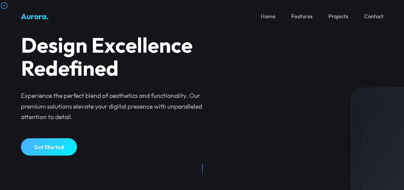 Aurora - Premium Digital Agency Website
