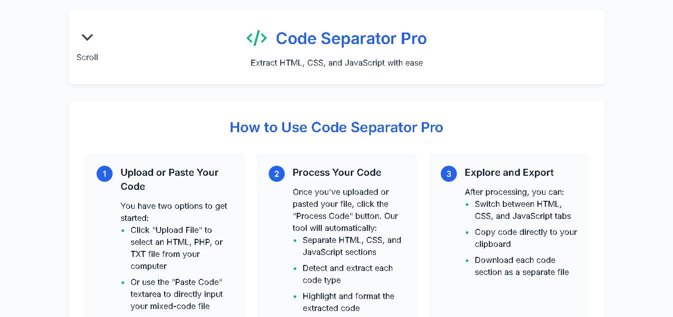 Code Separator Pro
