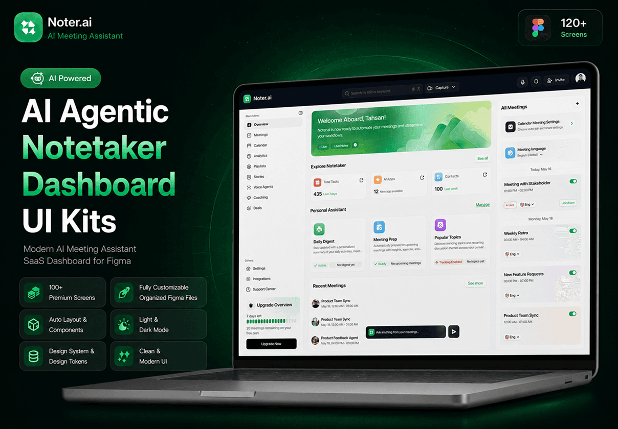 AI-Agentic Notetaker & Smart Productivity Das image 1