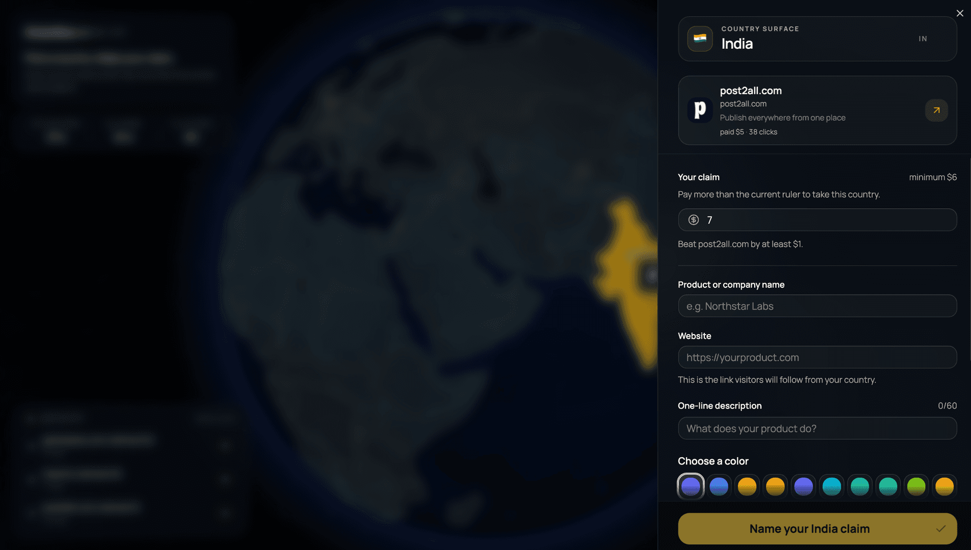 GlobeWars.lol — Claim your country image 4