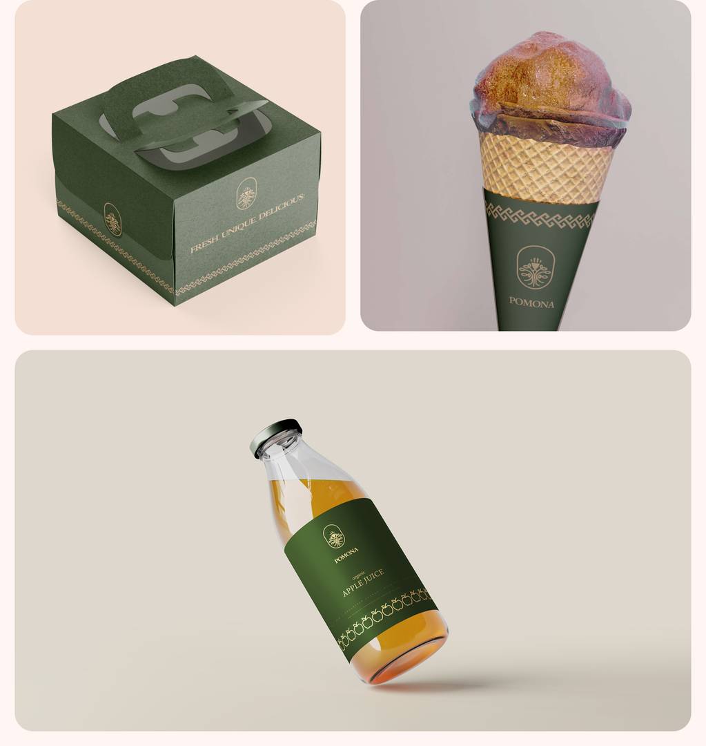 Pomona: Icecream Cafe Franchise Brand Design image 4