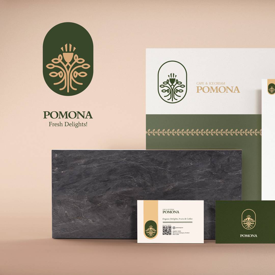 Pomona: Icecream Cafe Franchise Brand Design image 1