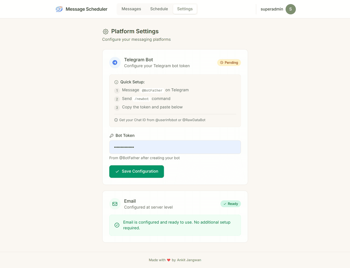 Message Scheduler by Ankit Jangwan image 2