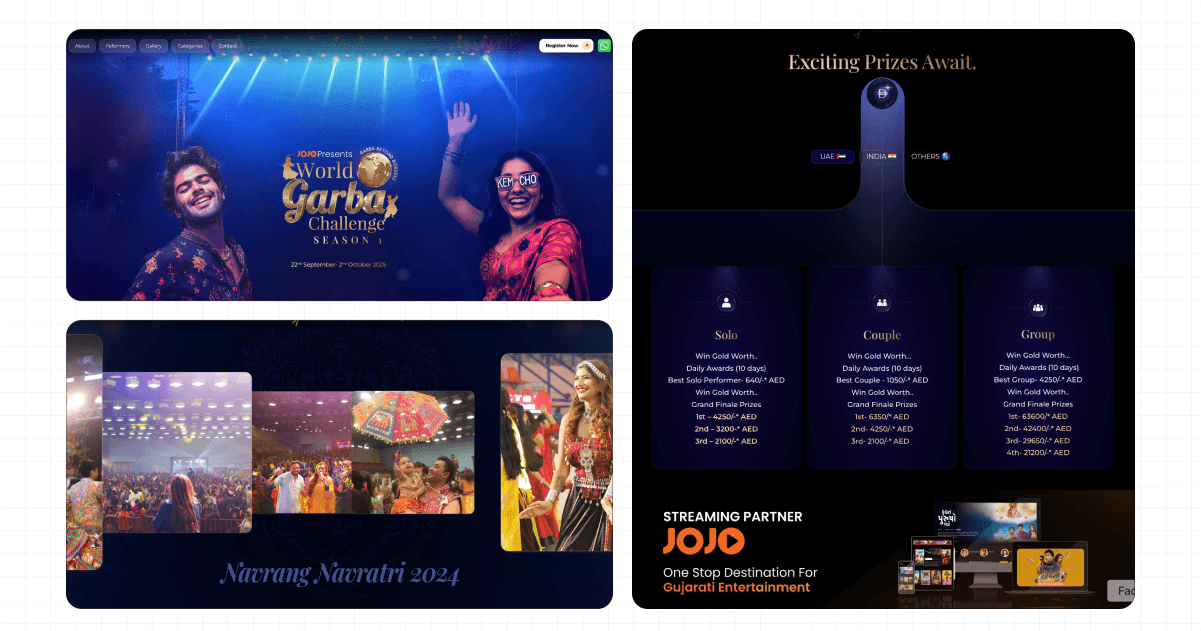 Landing Page - World Garba Challenge image 1