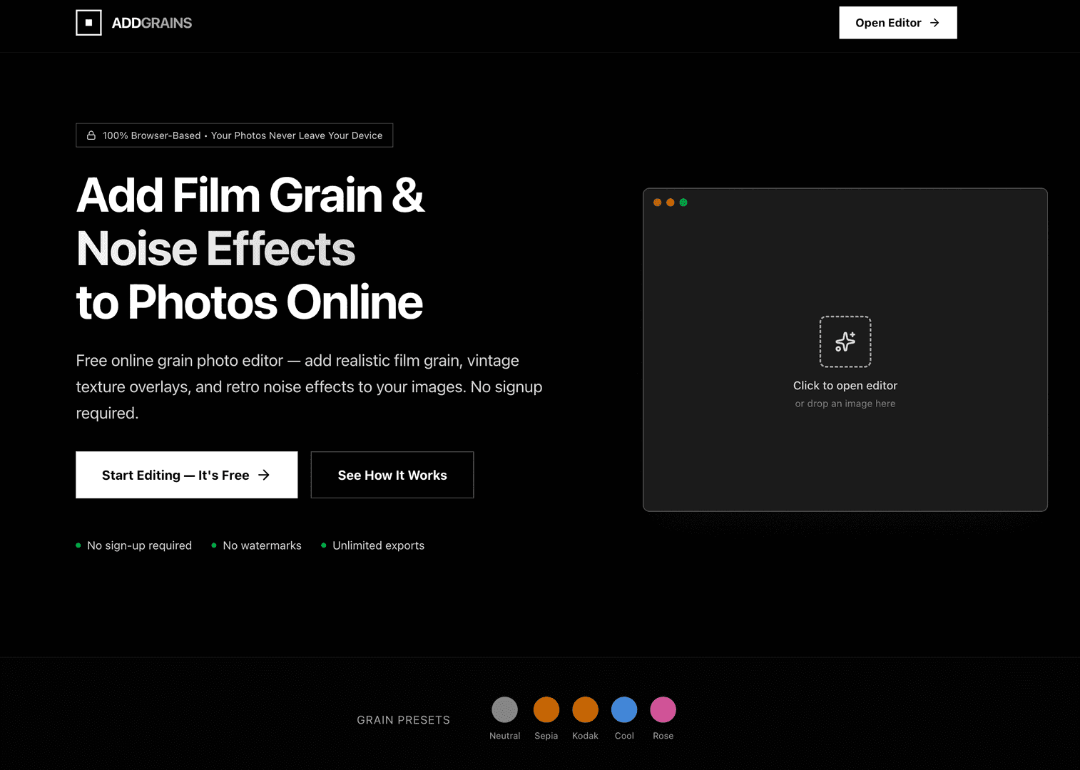 Add Grain to Photos Online Free image 1