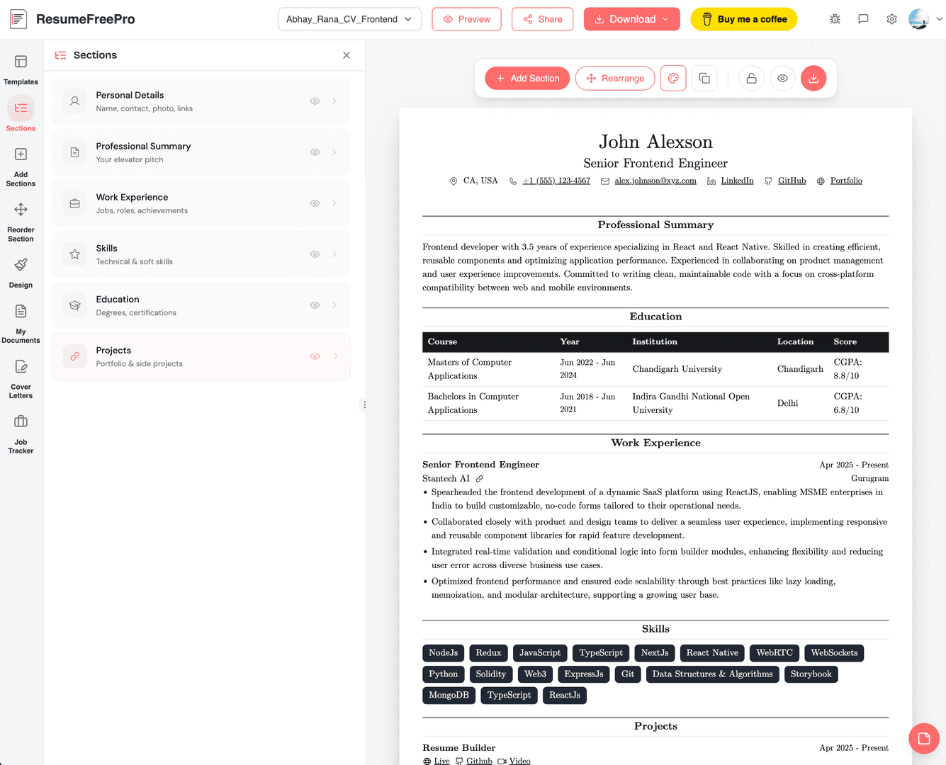 ResumeFreePro image 3