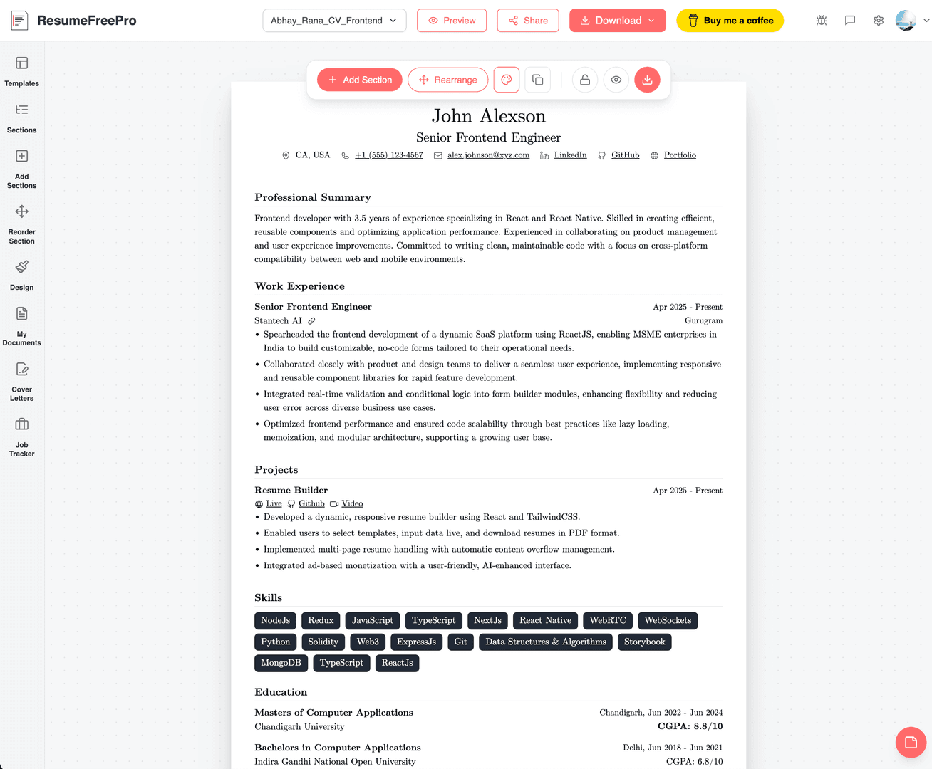 ResumeFreePro image 2