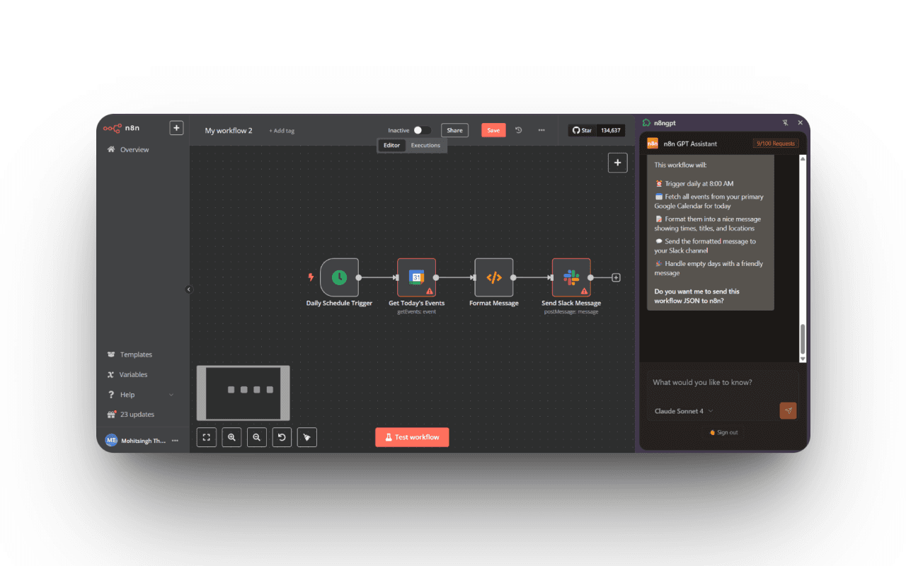 n8nGPT — n8n AI Workflow Generator image 3