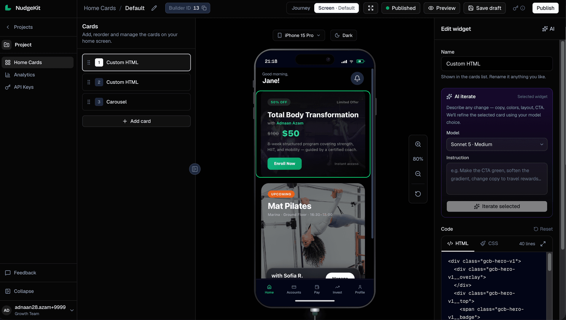 NudgeKit — No-Code In-App Screen Builder image 2