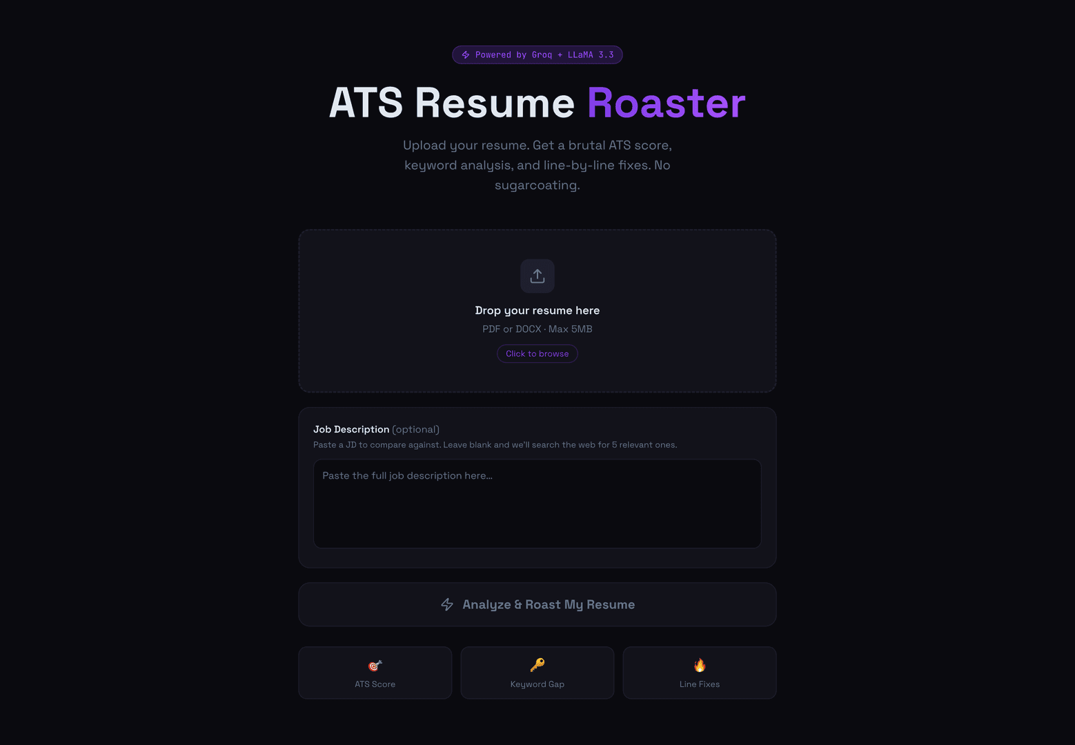 ATS Roaster — Know Your Resume Score image 2