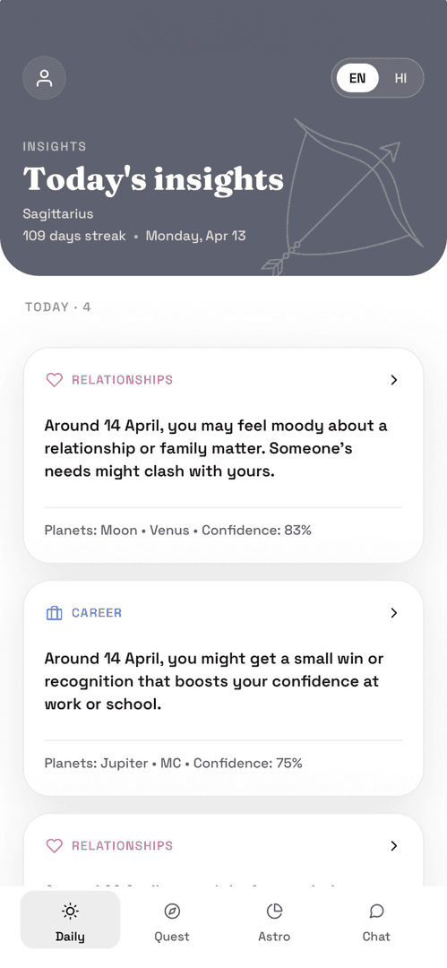AstroSync | An Honest Astrology App image 1