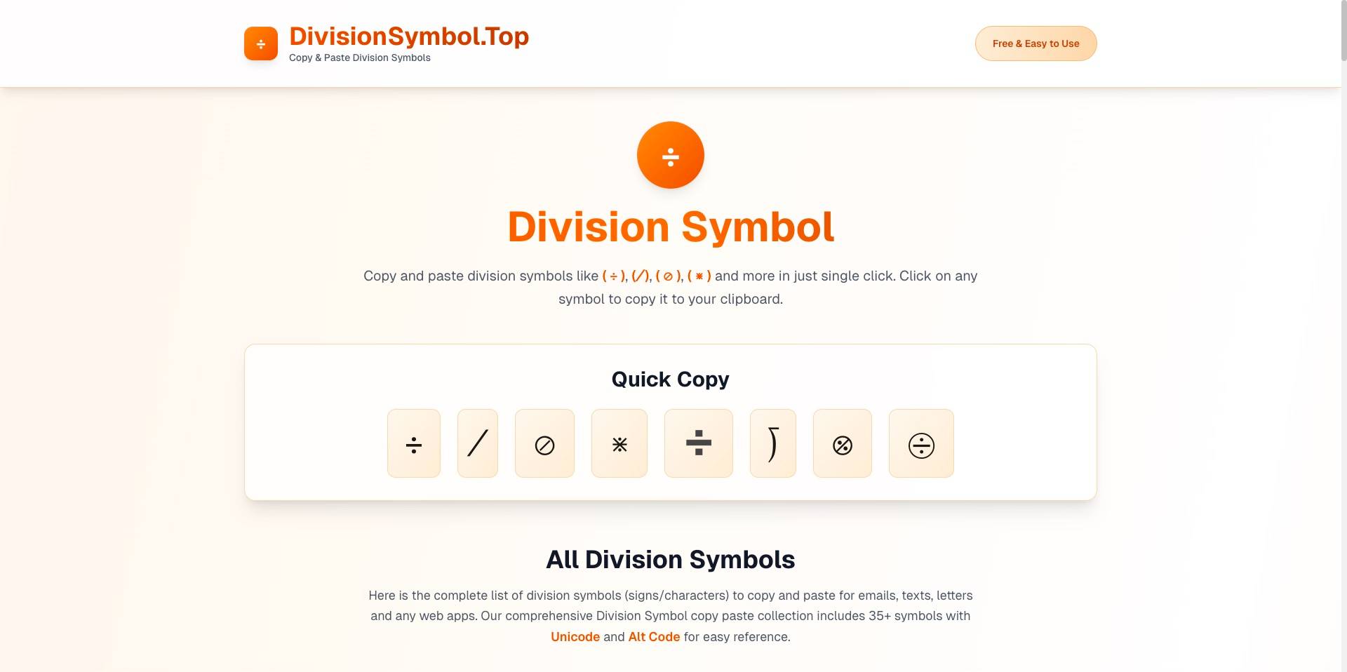 Division Symbol image 1