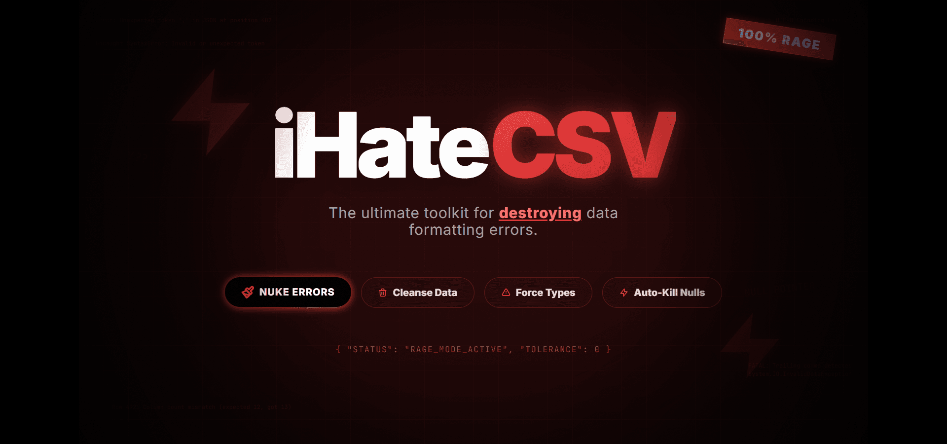 I Hate CSV – Toolkit for those who hate CSVs image 1