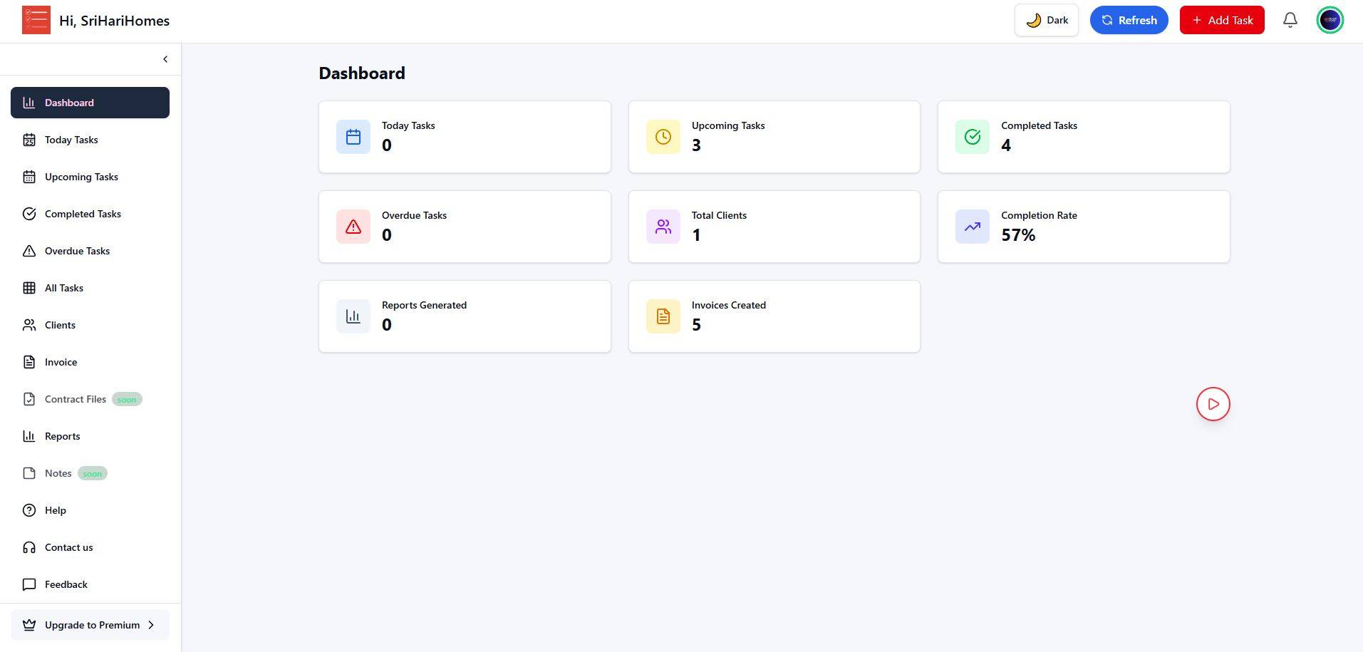 Truedoit All-in-One Freelancer Dashboard image 2