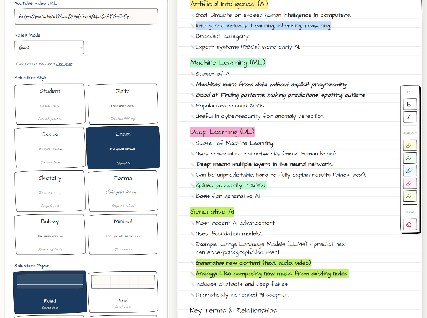 Scribely | AI-powered youtube note taker image 3
