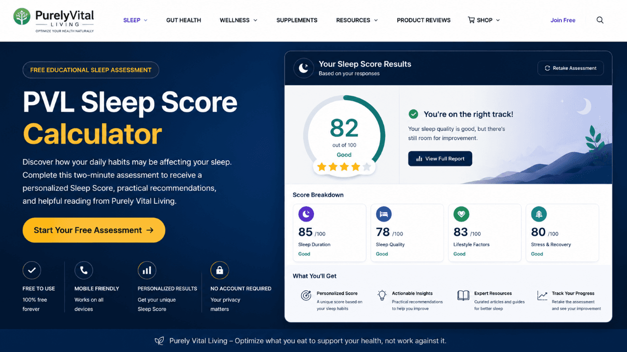 PVL Sleep Score Calculator image 2