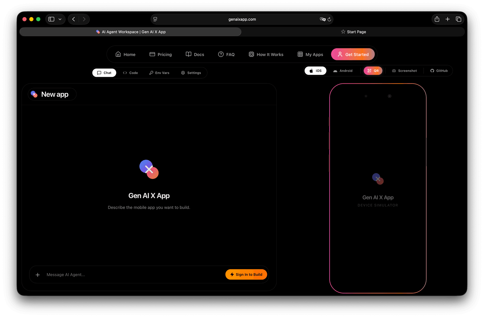 Gen AI X App | AI Agent app builder image 1
