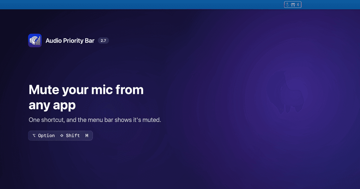 Audio Priority Bar image 4