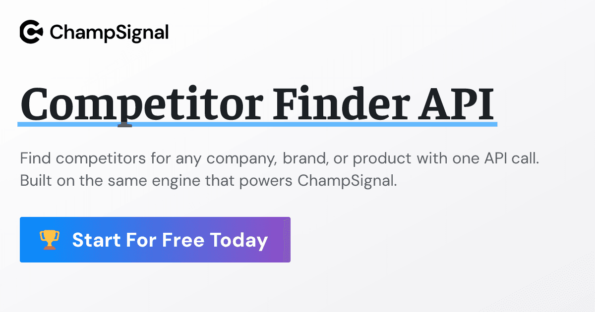 Competitor Finder API image 1