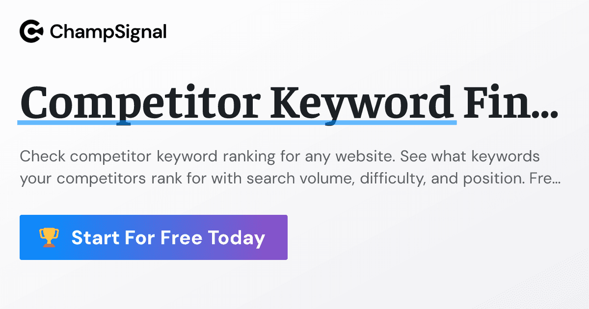 Competitor Keyword Finder image 1