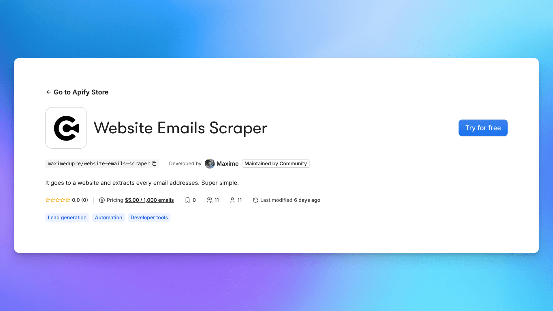 Website Emails Scraper image 1