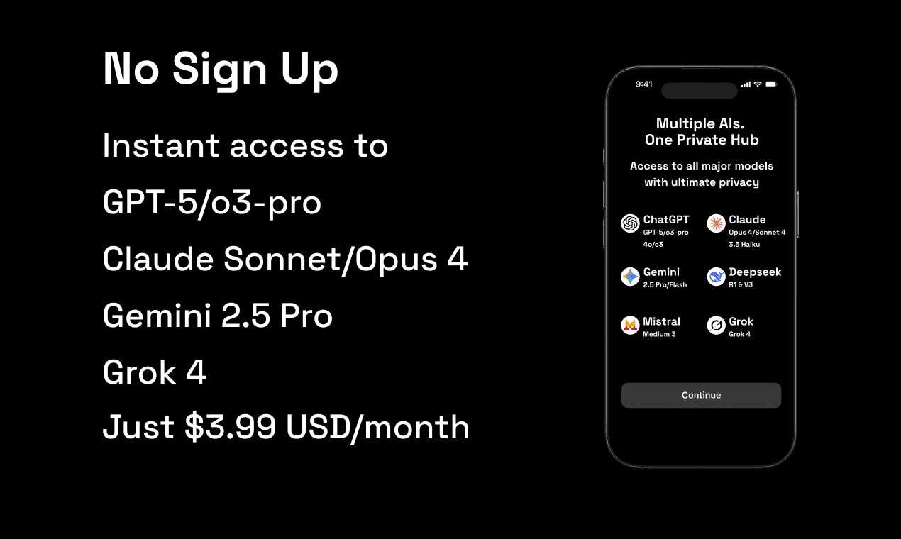 MaskedGPT - Incognito AI Chat image 1