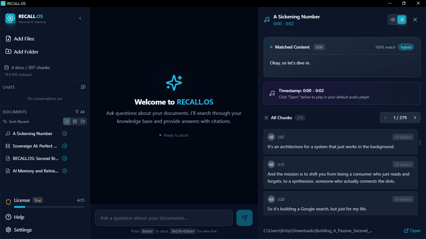 Recall.OS - Personal AI Memory image 3
