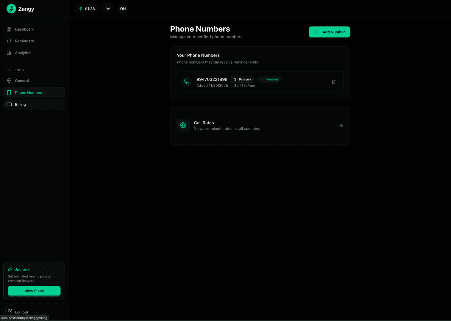 Zangy - AI Phone Reminder Platform image 4