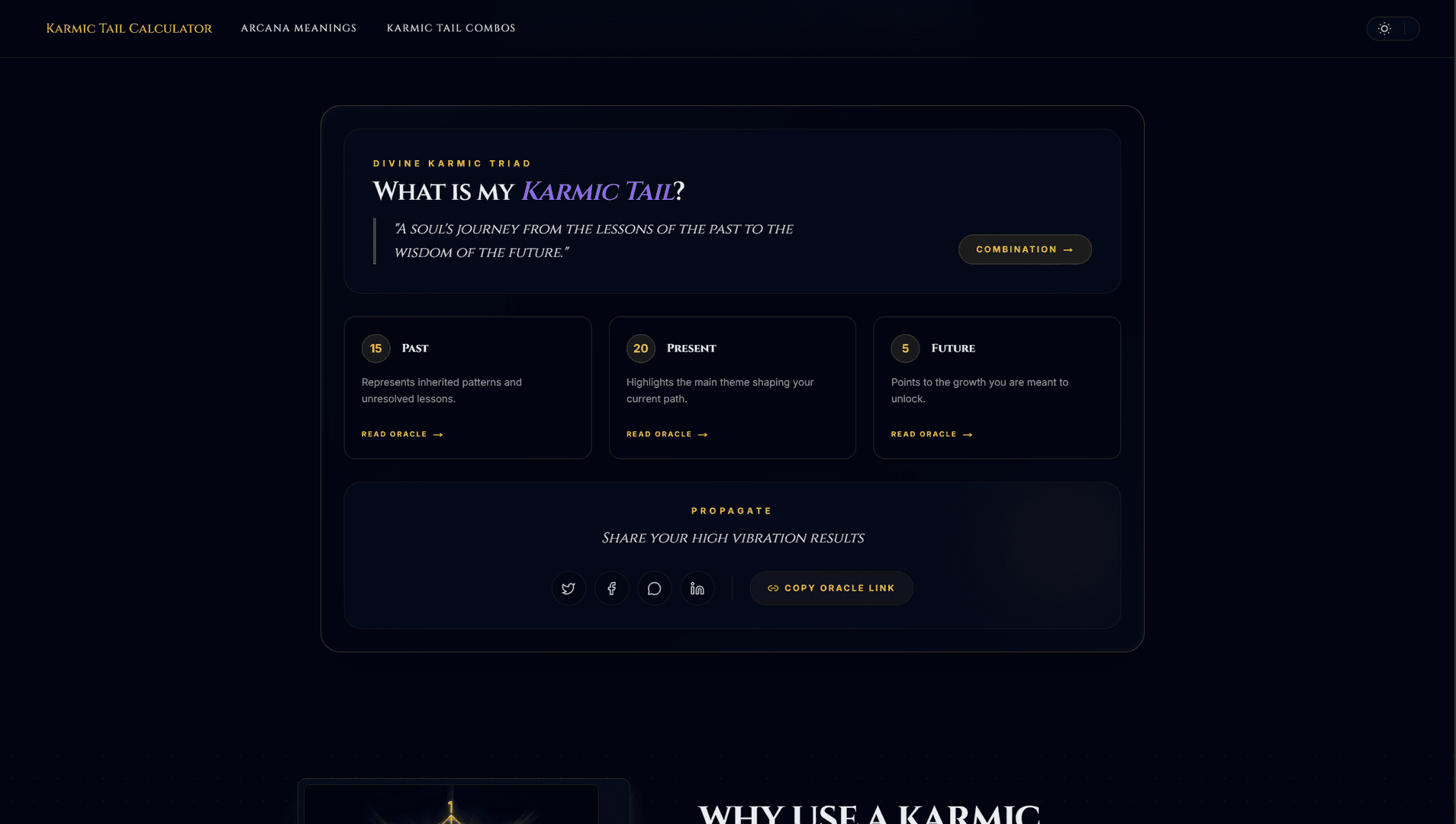 Karmic Tail Calculator image 2