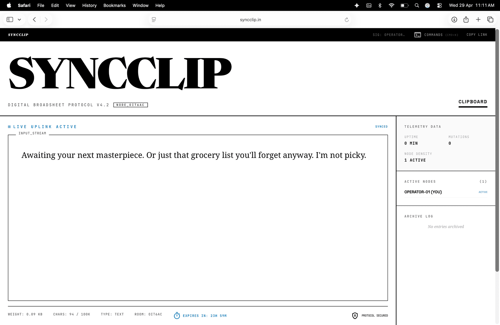 SyncClip — Free Online Clipboard image 4