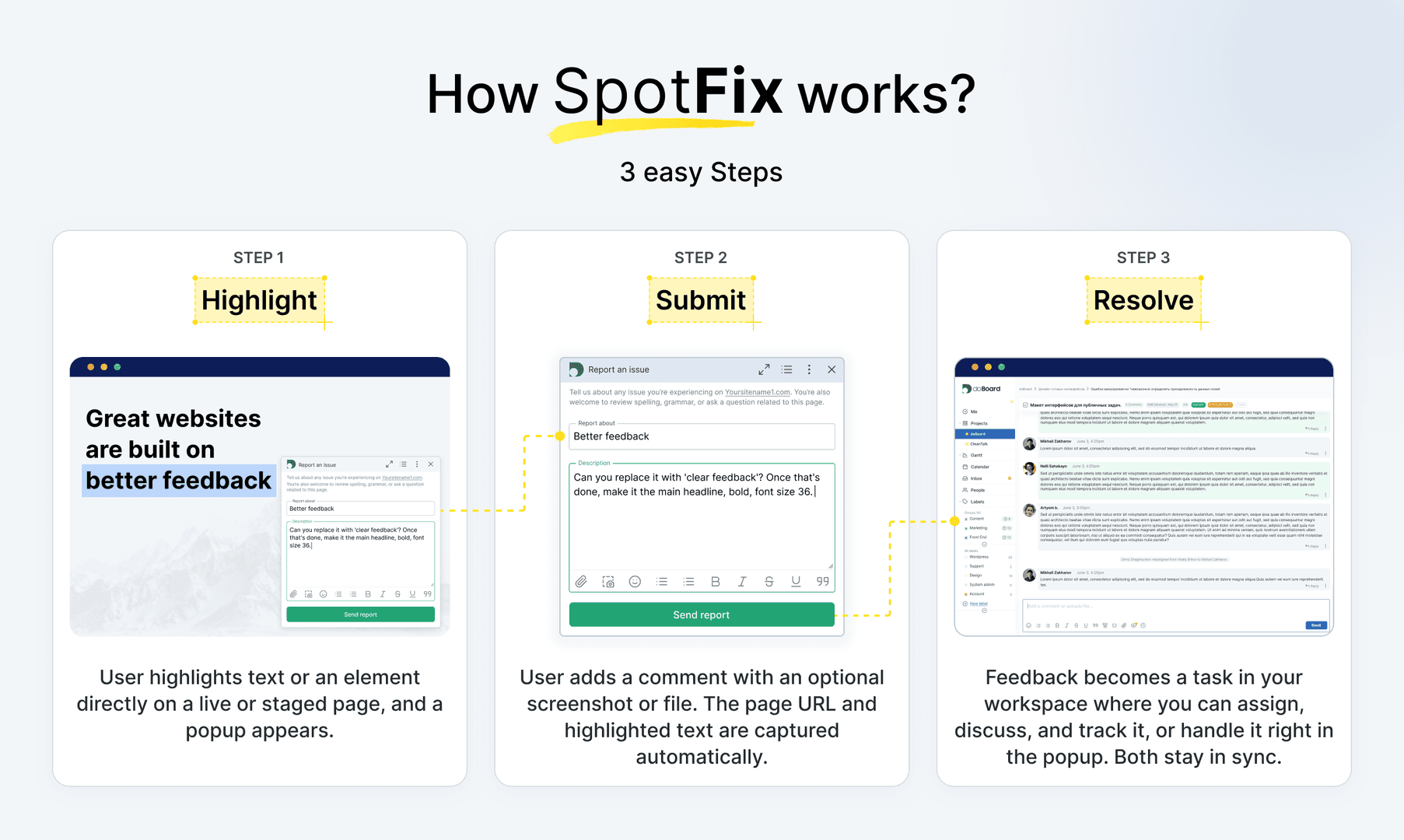 Spotfix - Visual Website Feedback image 3