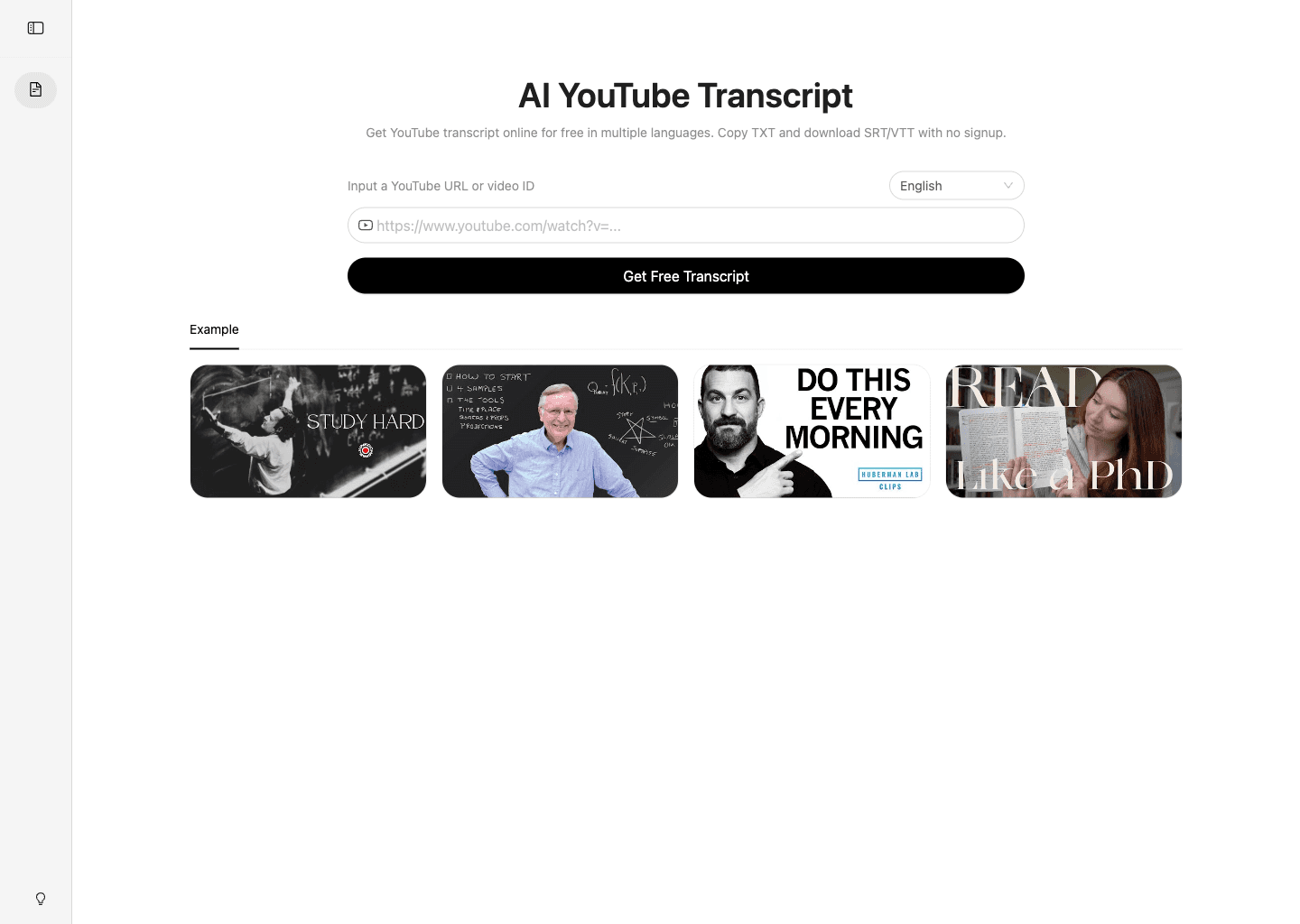 AI YouTube Transcript image 1