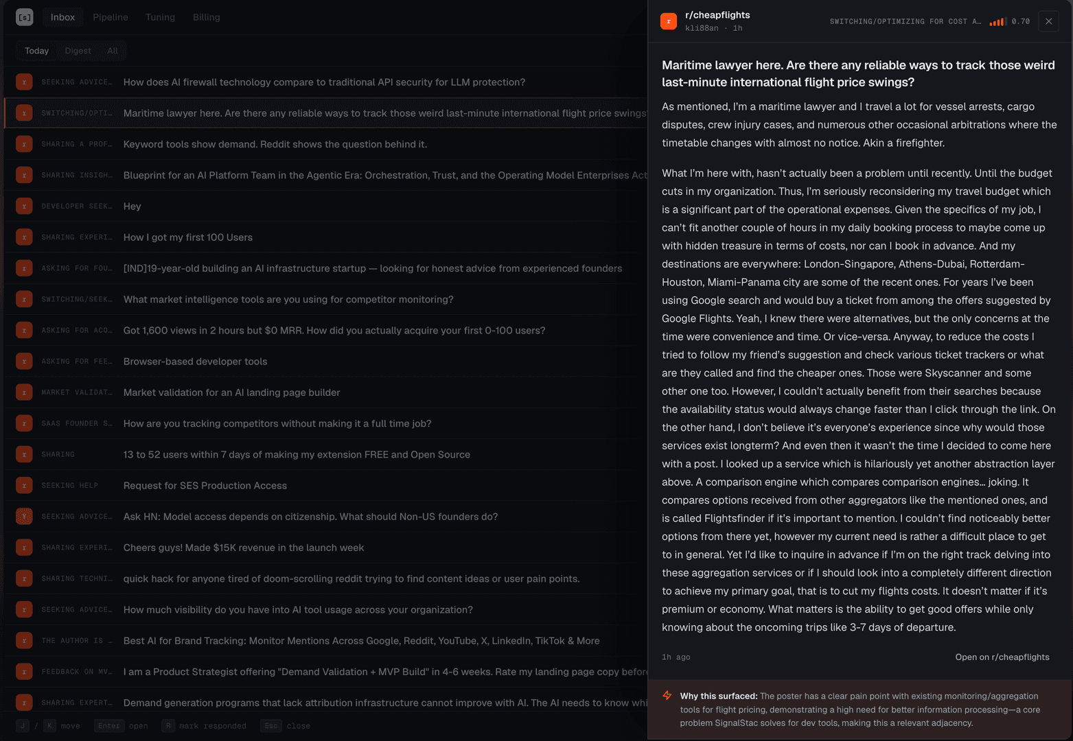 Signalstac — the public-presence inbox image 3