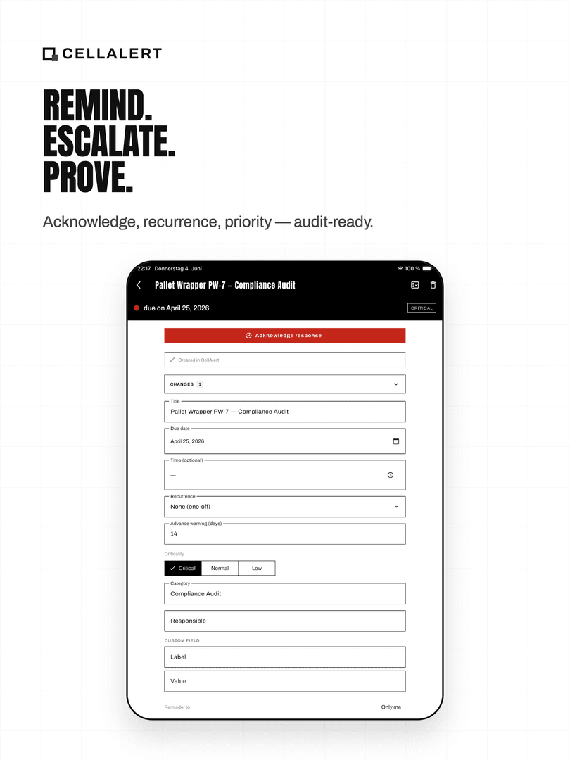 CellAlert — Never miss a deadline again image 5