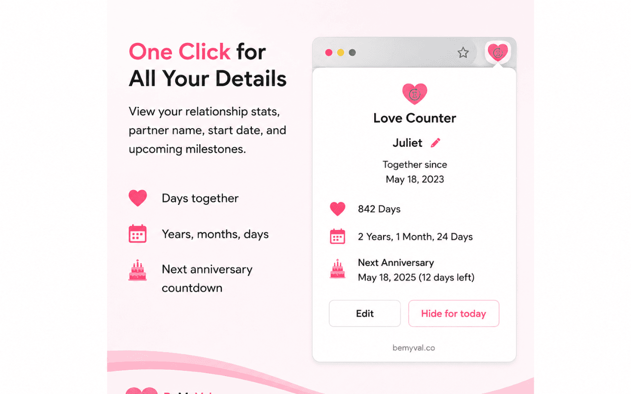 Love Counter & Anniversary Reminder image 3