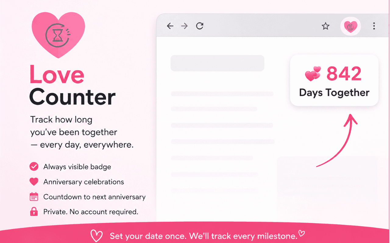 Love Counter & Anniversary Reminder image 1