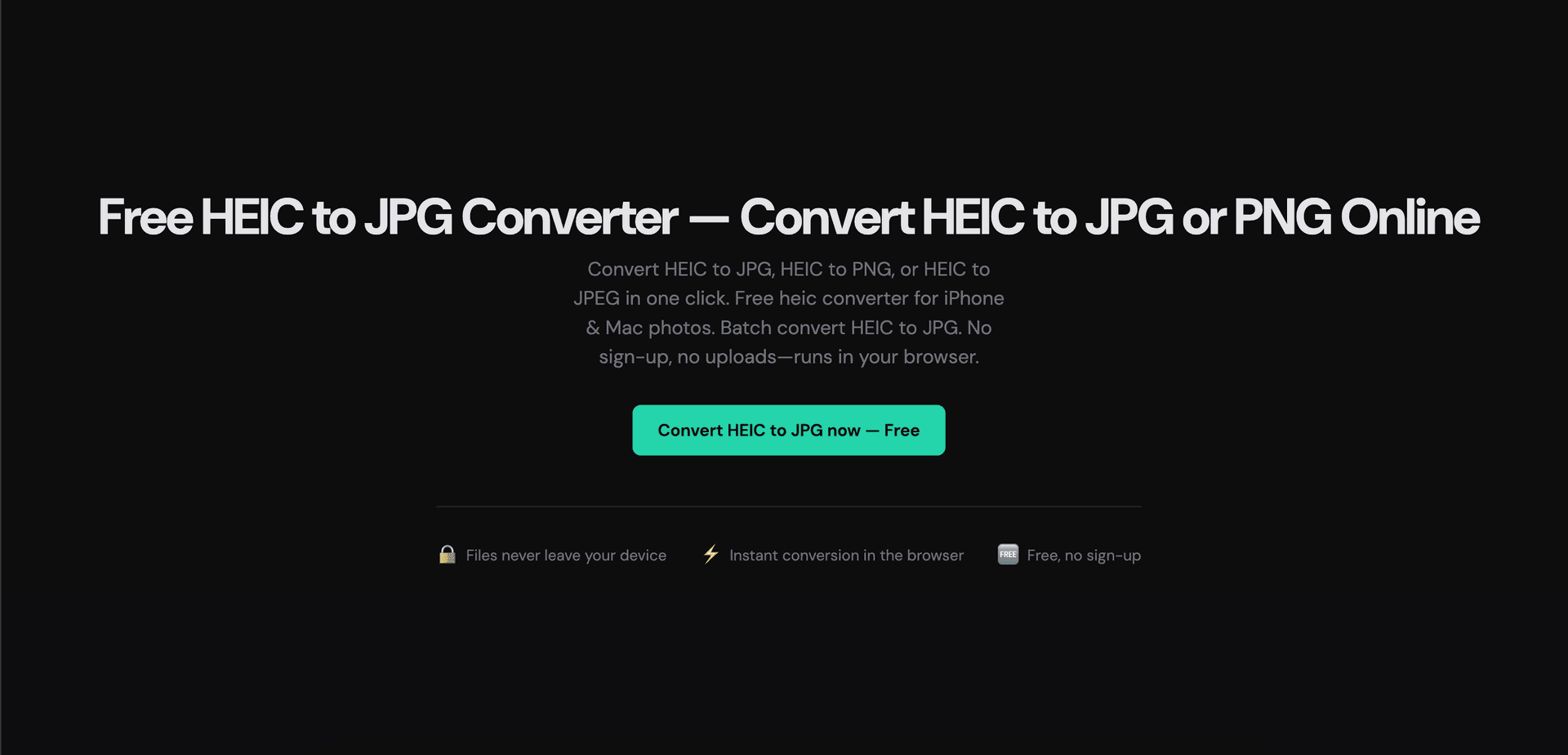 HEIC to JPG Converter image 1