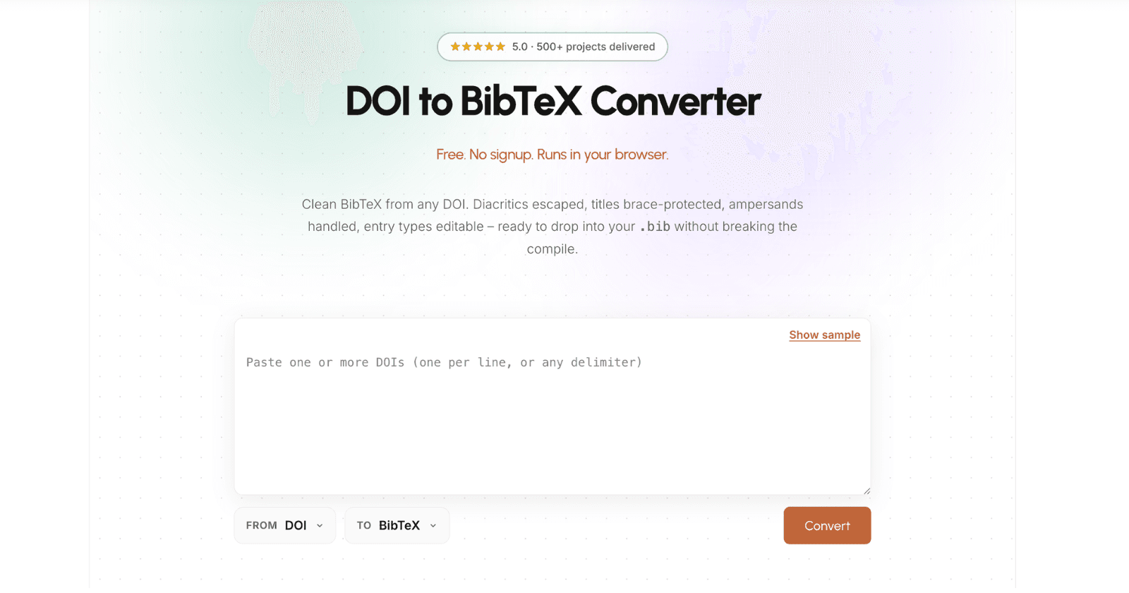 BibTeX Generator Tools by TheLaTeXLab image 1